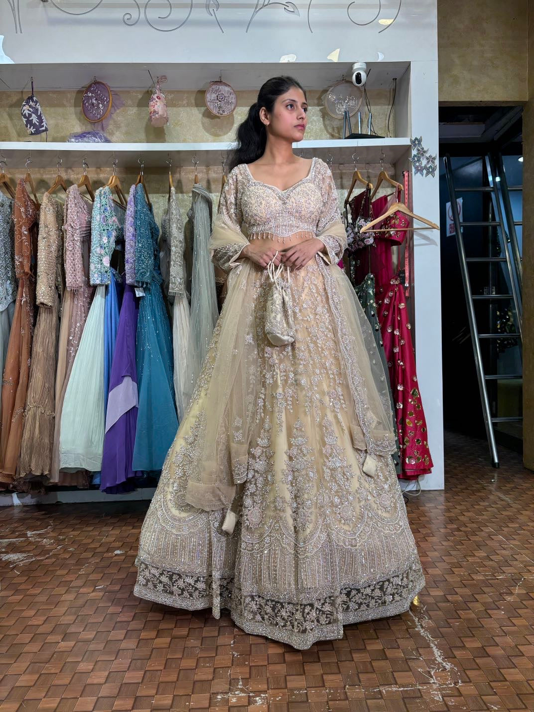 Bez handwork Lehenga