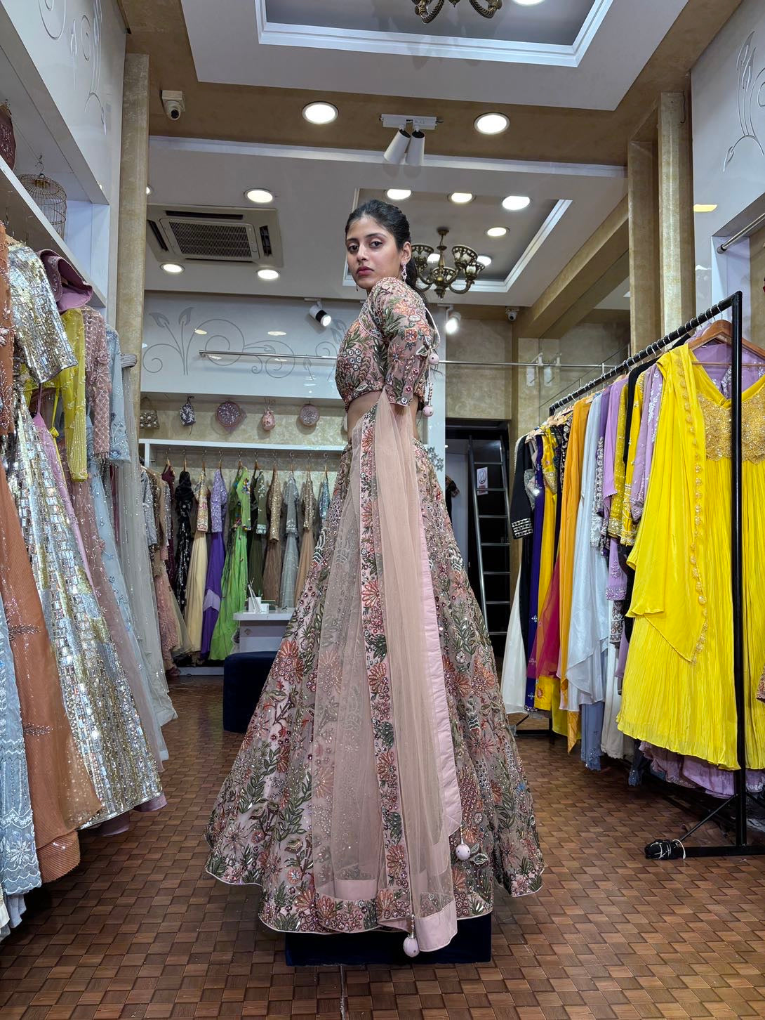 Multicolour Handwork Lehenga