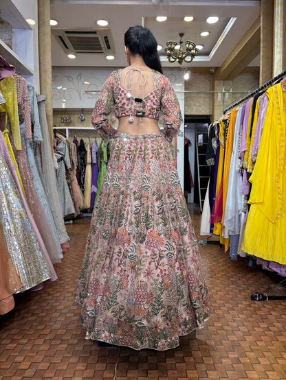 Multicolour Handwork Lehenga