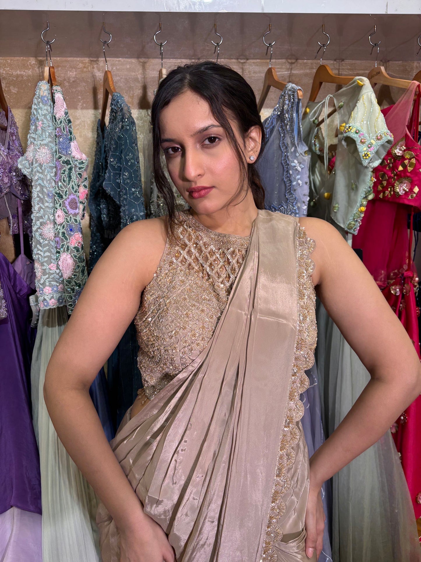 Gold Ready-to-Wear Saree