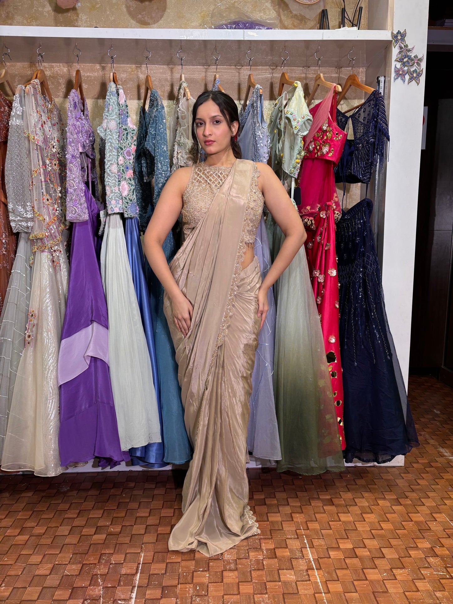 Gold Ready-to-Wear Saree