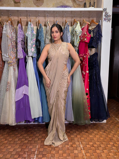 Gold Ready-to-Wear Saree